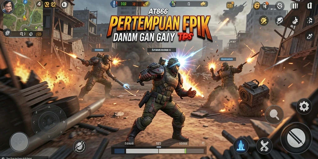 Tampilan gameplay AT866 yang mendebarkan dengan pertempuran intens.