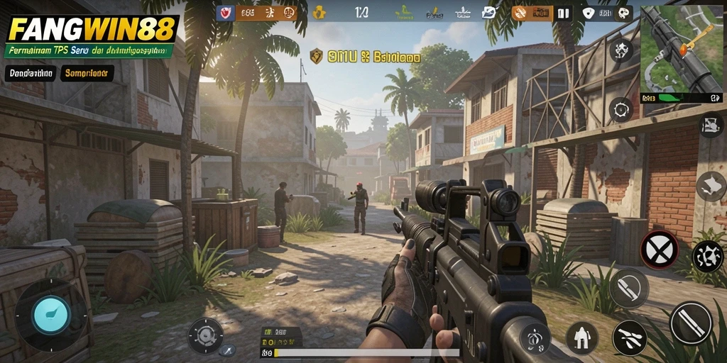 Gameplay FANGWIN88 yang mendebarkan dalam aksi tembak-menembak.