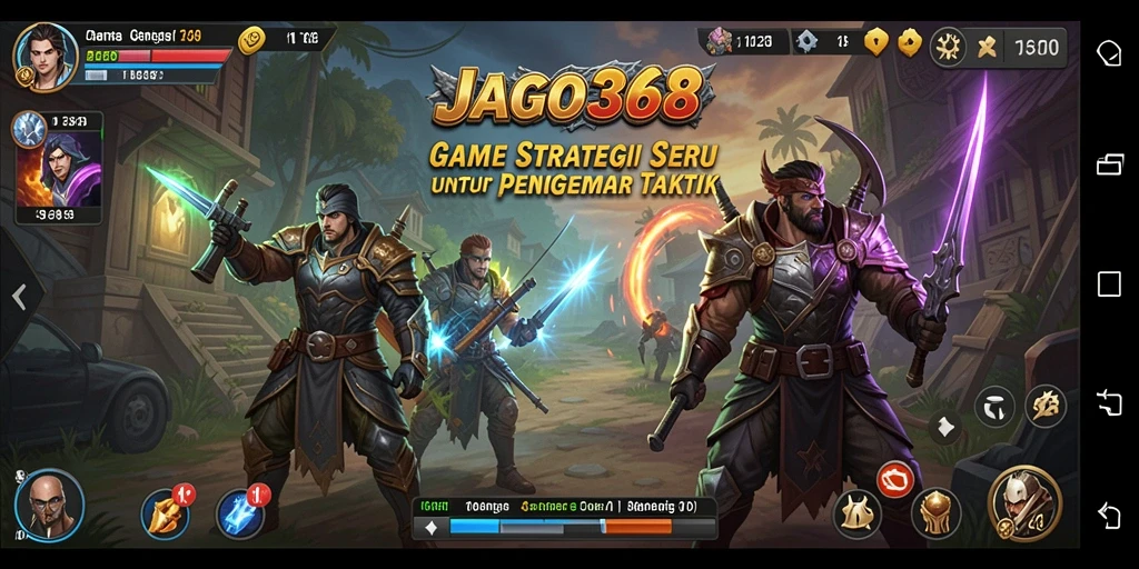 Tangkapan layar JAGO368 menunjukkan aksi taktis dalam permainan strategi.
