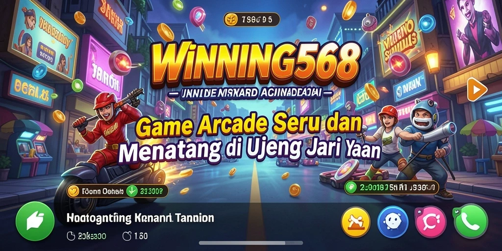 Tangkapan layar utama WINNING568 dengan aksi seru gameplay arcade.